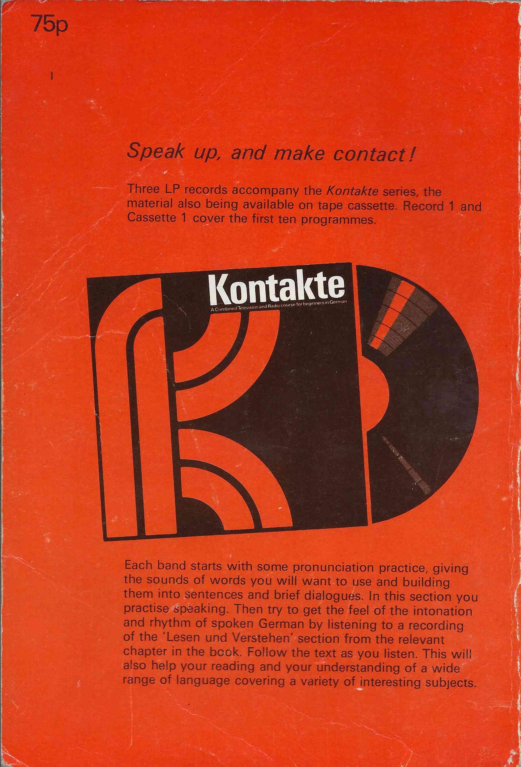 Picture of ISBN 0 563 10863 0 Kontakte 1 by artist Corinna Schabel / Antony Peck from the BBC records and Tapes library
